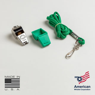 American Classic Brass Whistle | Lanyard & T-Tip Case of 32
