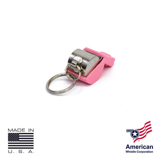 Pink Ribbon Personal Safety Whistle 3 Pack
