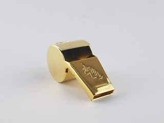 Classic Icon Collection Brass Whistle w/ Gold Plated Finish