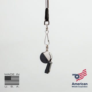 American Classic Brass Whistle 120dB | Lanyard & Safe-T-Tip