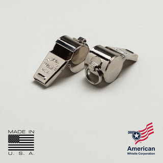 American Nickel Plated Brass Whistle - 12 Pack | Waterproof