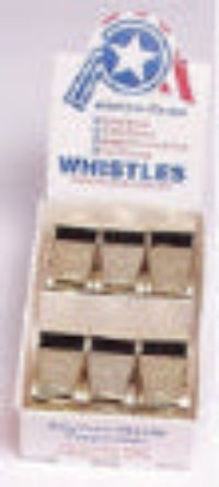 American Gold Plated Brass Whistle - 12 Pack | Waterproof