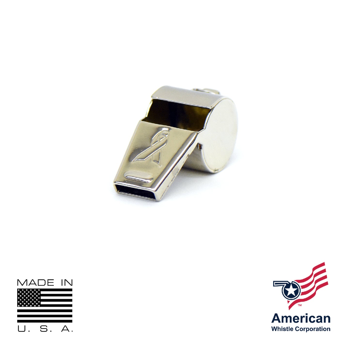 Pink Ribbon Personal Safety Whistle 3 Pack