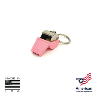 Pink Ribbon Personal Safety Whistle 3 Pack